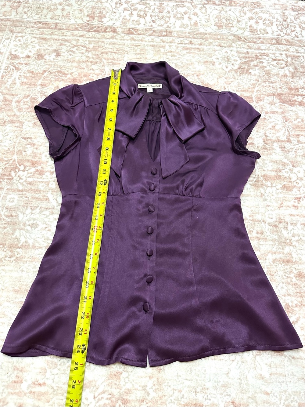 Vintage🪻100% Silk Nanette Lepore Blouse - Picture 10 of 11